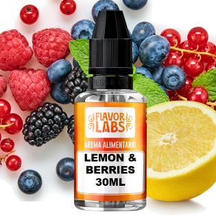 lemon and berries